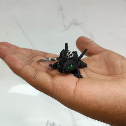 Pareja de llaveros Articulados de Chimuelo y Furia Luminosa